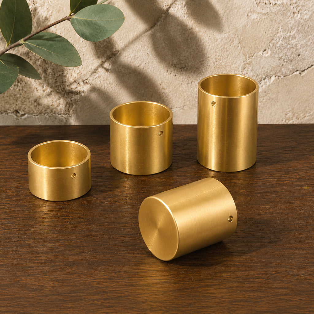 Solid Brass Leg Cap, Closed-End – solid brass by VivaBrass