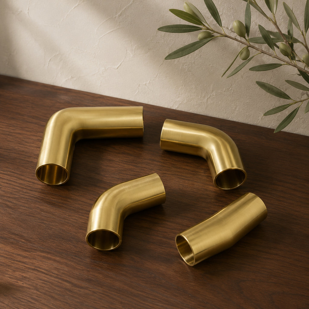 Solid Brass Tube Connector Elbow – solid brass by VivaBrass