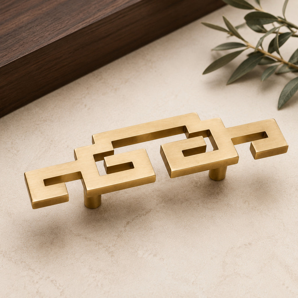 Solid Brass Long Bar Pull, Traditional – solid brass by VivaBrass