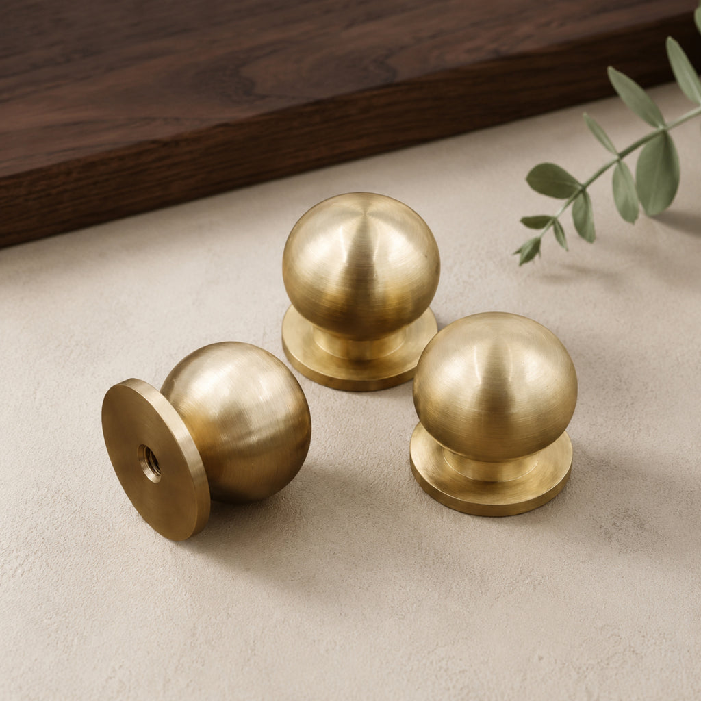 Solid Brass Single-Hole Drawer Pull – solid brass by VivaBrass
