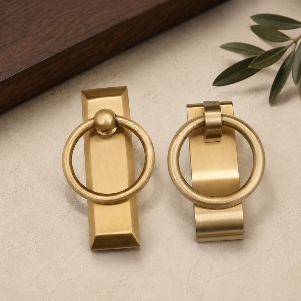 Solid Brass Single-Hole Cabinet Pull – solid brass by VivaBrass