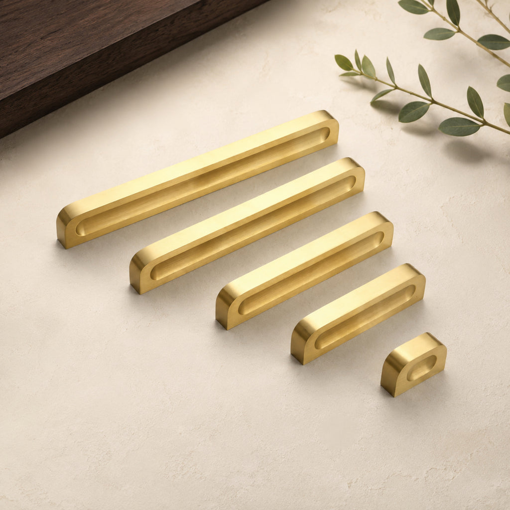Solid Brass Bar Pull, Nordic Luxe – solid brass by VivaBrass