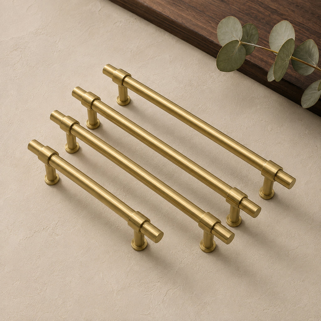 Solid Brass Cylinder Bar Pull, Minimal – solid brass by VivaBrass
