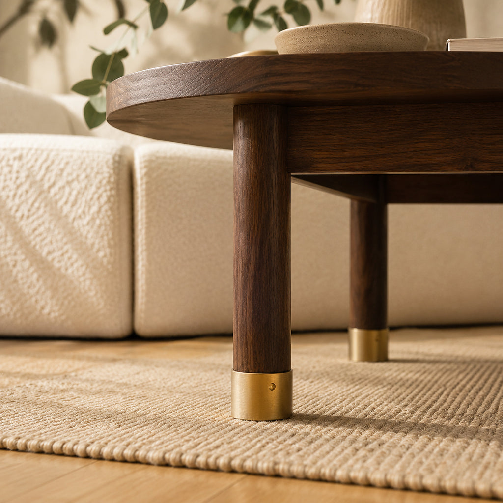 Solid Brass Leg Cap, Closed-End – solid brass by VivaBrass (view 2)