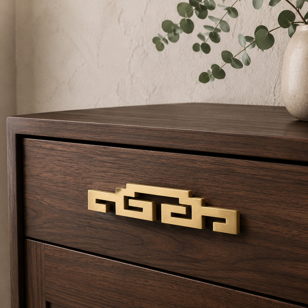 Solid Brass Long Bar Pull, Traditional – solid brass by VivaBrass (view 2)