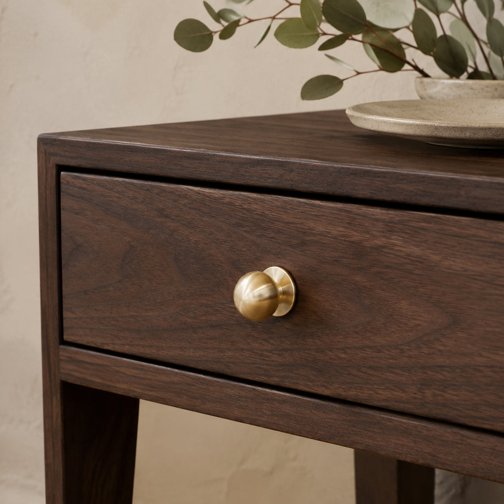 Solid Brass Single-Hole Drawer Pull – solid brass by VivaBrass (view 2)