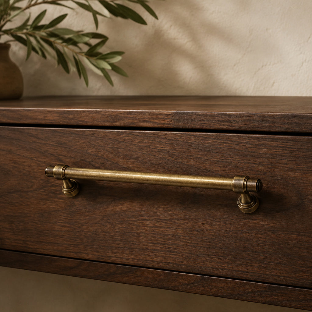 Solid Brass Aged Cabinet Pull – solid brass by VivaBrass (view 2)