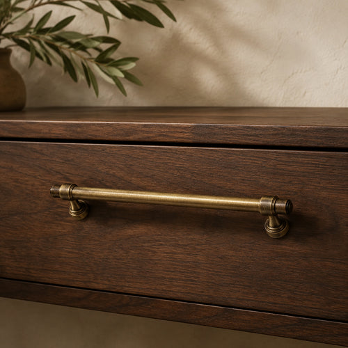 Solid Brass Aged Cabinet Pull – solid brass by VivaBrass (view 2)