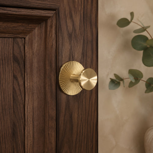 Solid Brass Antique Single-Hole Knob – solid brass by VivaBrass (view 2)