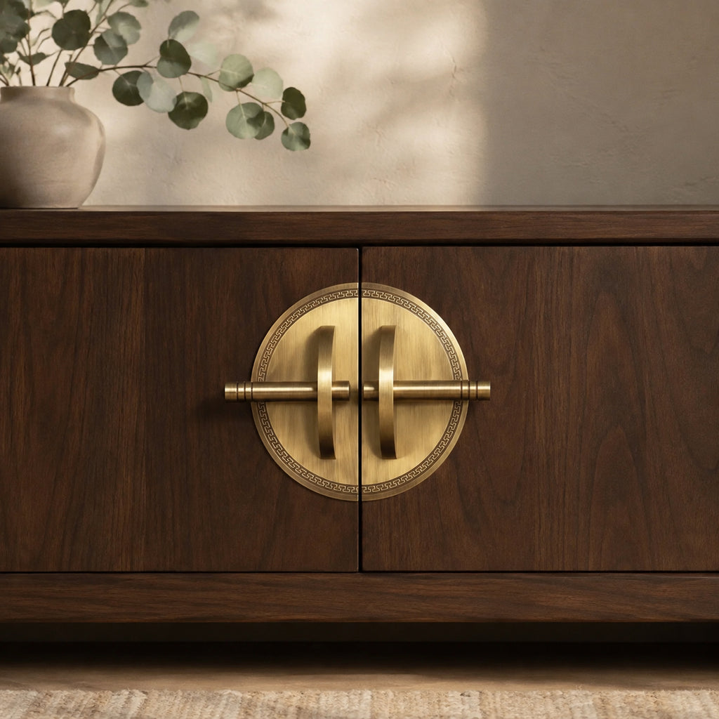 Solid Brass Double-Door Bar Pull – solid brass by VivaBrass (view 2)