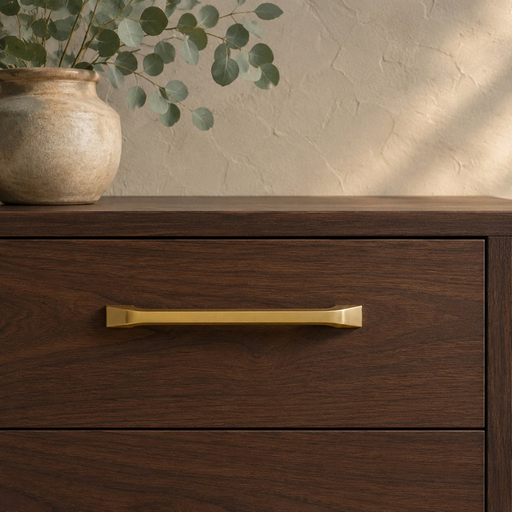 Solid Brass Brushed Bar Pull, Nordic – solid brass by VivaBrass (view 2)