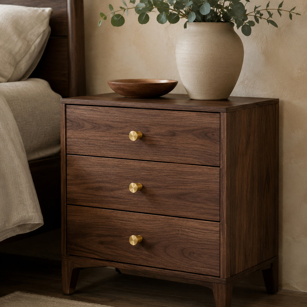Solid Brass Tapered Single-Hole Knob – solid brass by VivaBrass (view 2)