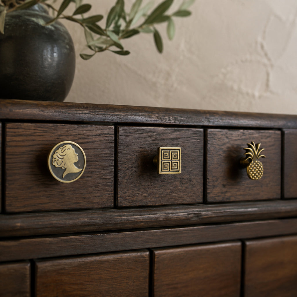 Solid Brass Cabinet Knob, Mid-Century – solid brass by VivaBrass (view 3)