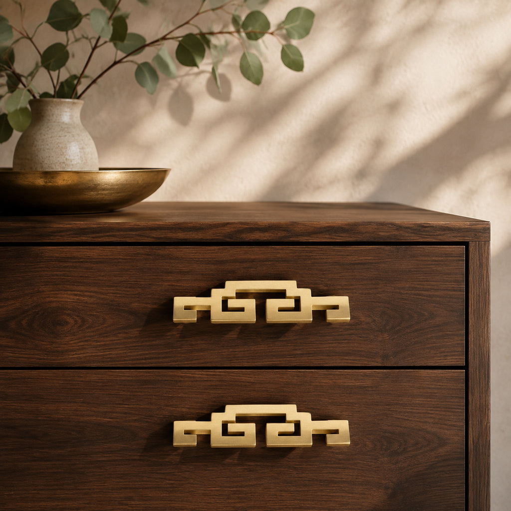 Solid Brass Long Bar Pull, Traditional – solid brass by VivaBrass (view 3)