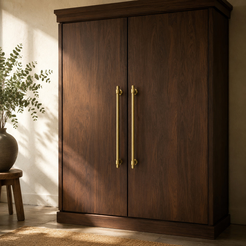 Solid Brass Aged Cabinet Pull – solid brass by VivaBrass (view 3)