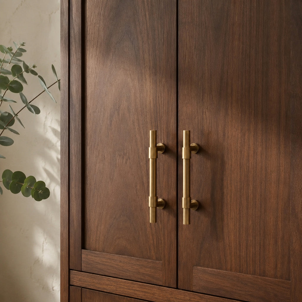 Solid Brass Cylinder Bar Pull, Minimal – solid brass by VivaBrass (view 3)