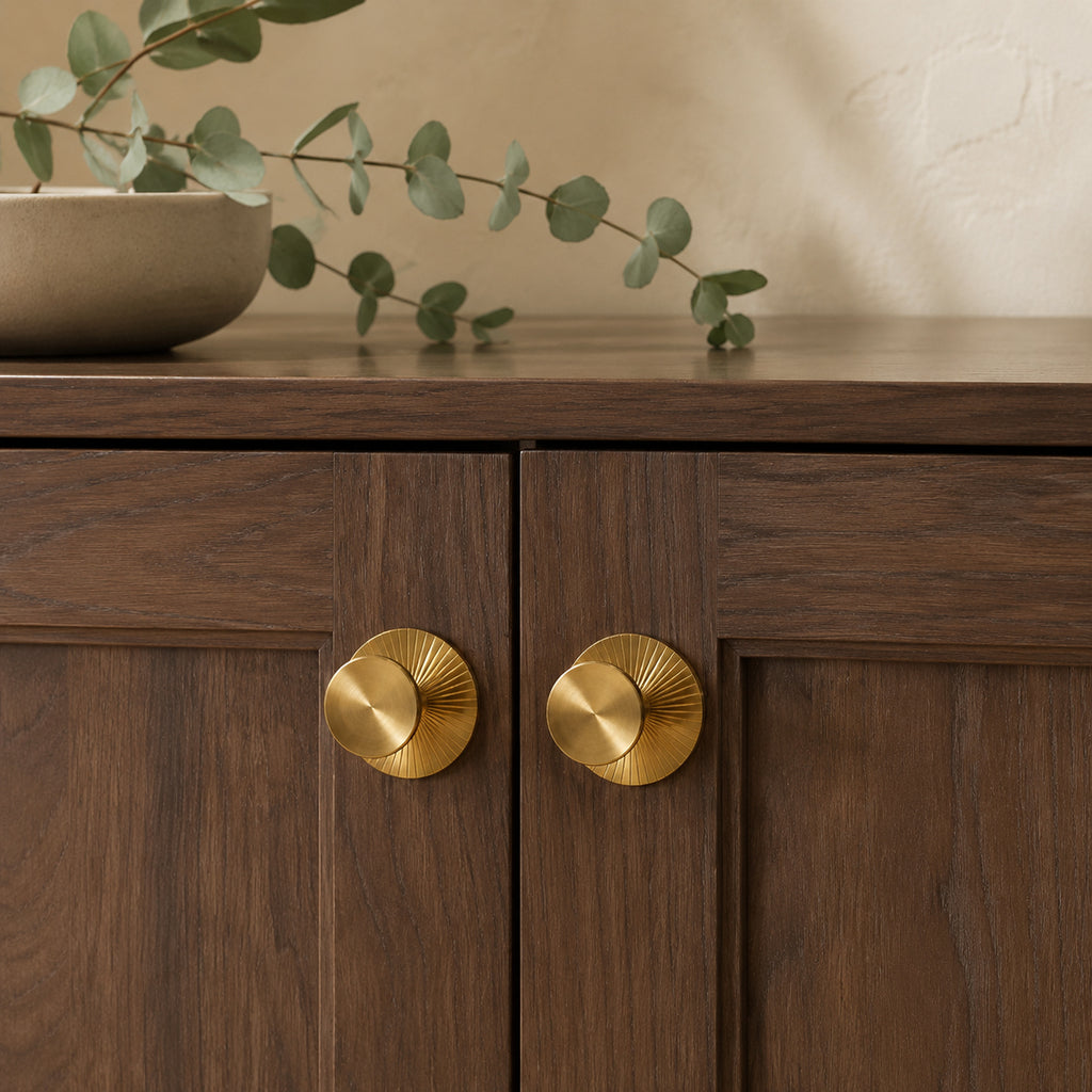 Solid Brass Antique Single-Hole Knob – solid brass by VivaBrass (view 3)