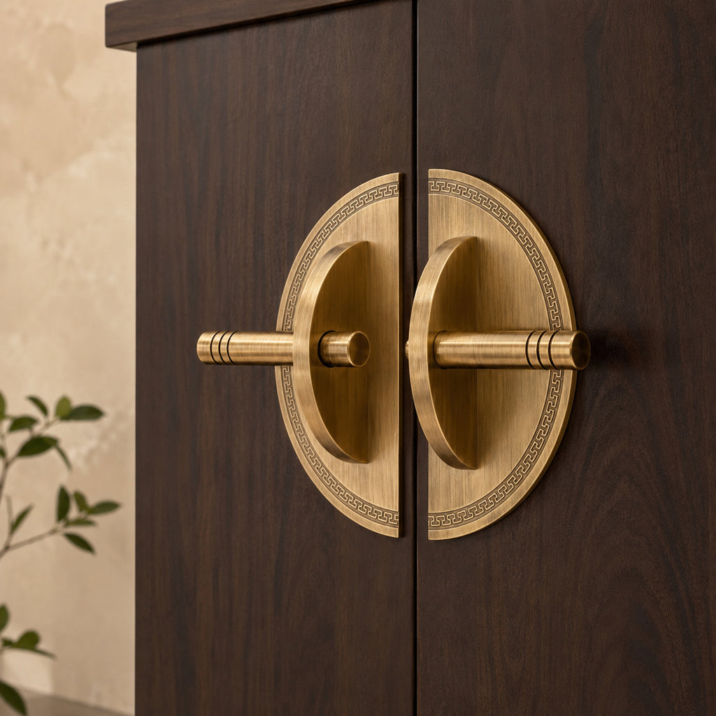 Solid Brass Double-Door Bar Pull – solid brass by VivaBrass (view 3)