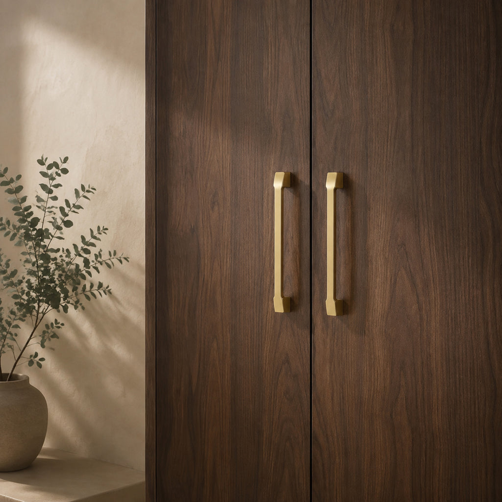 Solid Brass Brushed Bar Pull, Nordic – solid brass by VivaBrass (view 3)