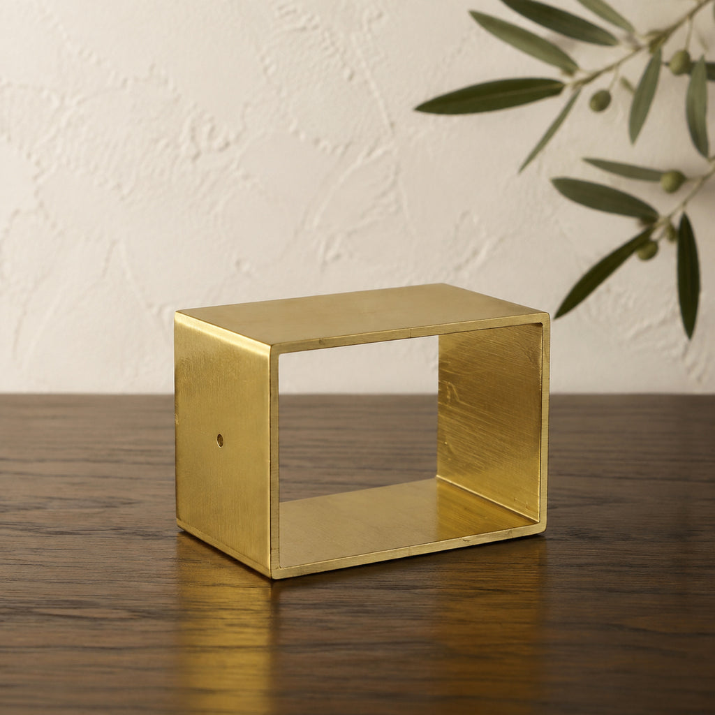 Solid Brass Square Leg Cap – solid brass by VivaBrass (view 4)
