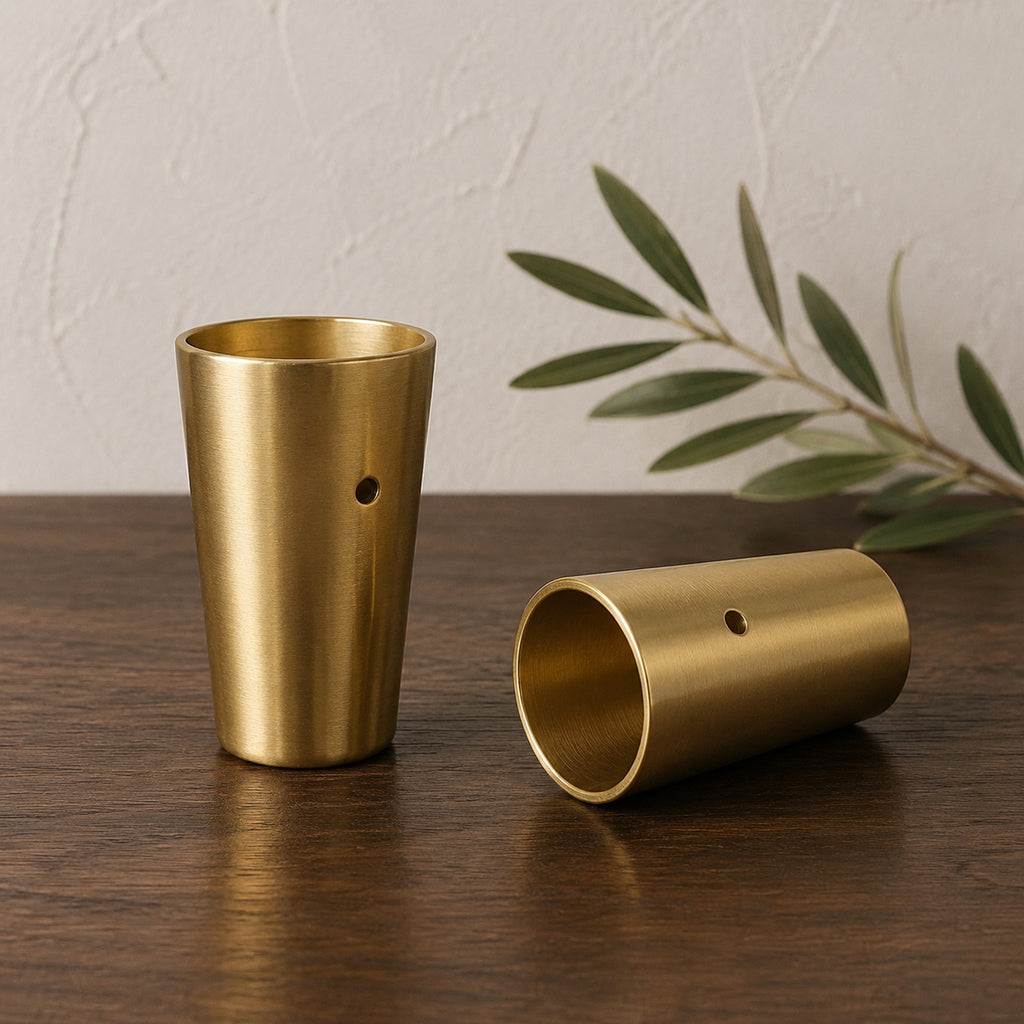 Solid Brass Tapered Cabinet Foot – solid brass by VivaBrass (view 4)