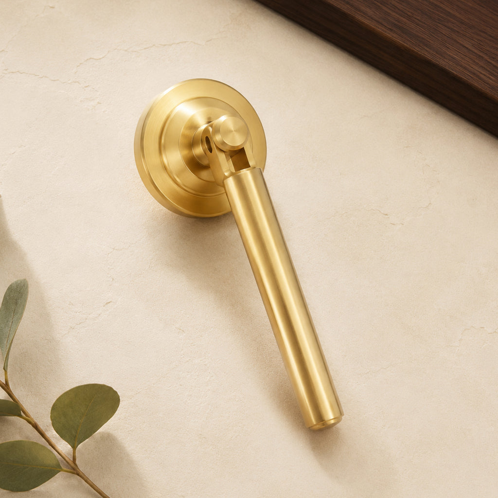Solid Brass Drop Pendant Pull, Single-Hole – solid brass by VivaBrass (view 4)