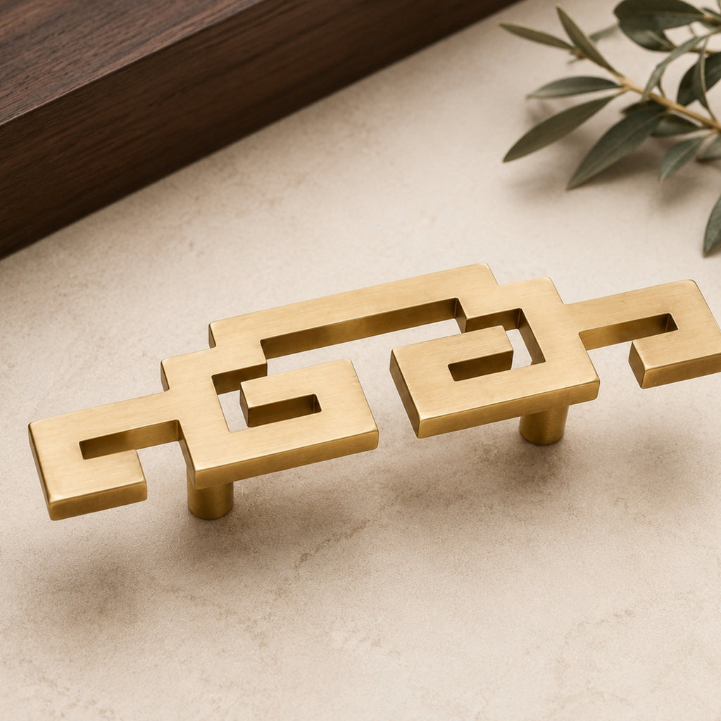 Solid Brass Long Bar Pull, Traditional – solid brass by VivaBrass (view 4)