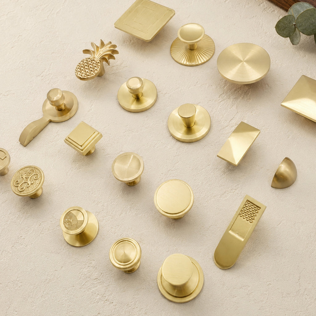 Solid Brass Single-Hole Knob – solid brass by VivaBrass (view 4)