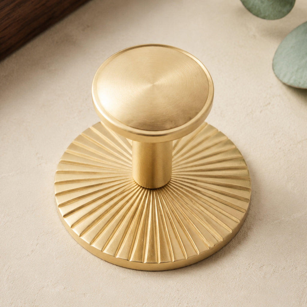 Solid Brass Antique Single-Hole Knob – solid brass by VivaBrass (view 4)