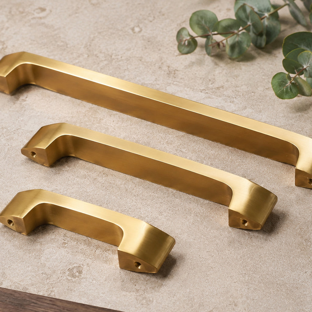 Solid Brass Brushed Bar Pull, Nordic – solid brass by VivaBrass (view 4)