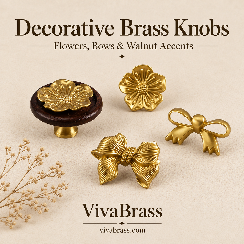 VivaBrass decorative solid brass knob (1)