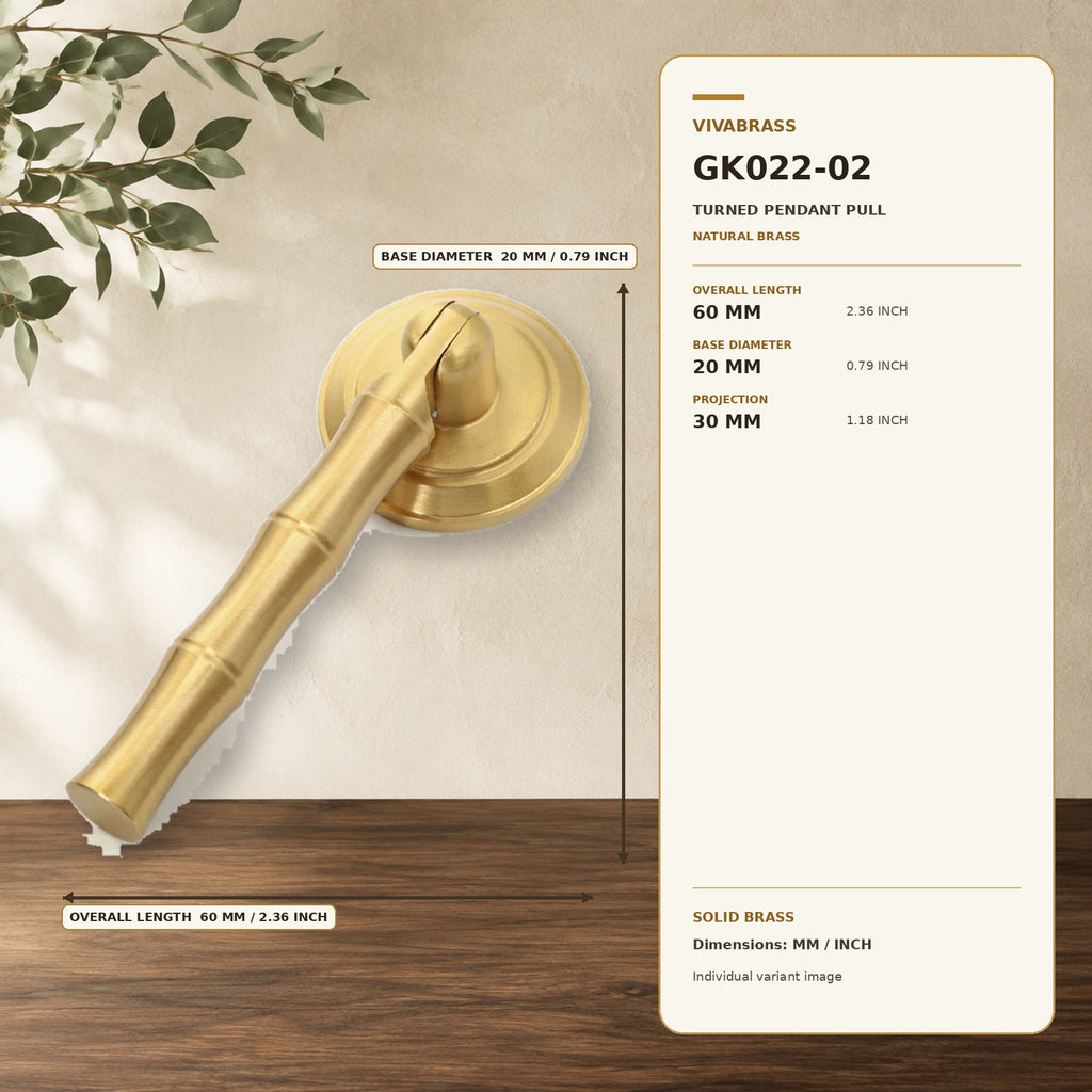 Solid Brass Bar Pull, Nordic Luxe 4903 – solid brass by VivaBrass
