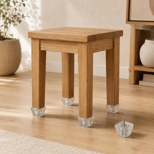 Clear Furniture Leg Risers with Screws, Height Extenders for Tables, Sofas