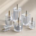 Clear Furniture Leg Risers with Screws, Height Extenders for Tables, Sofas