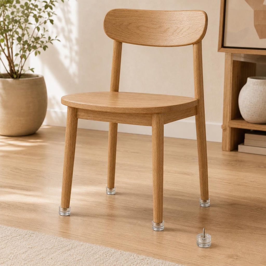 Clear Furniture Leg Risers with Screws, Height Extenders for Tables, Sofas
